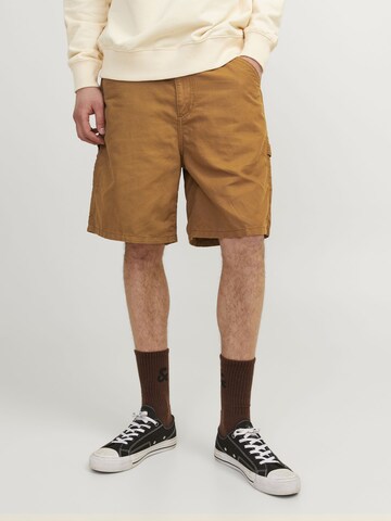 JACK & JONES Loosefit Cargobukser i brun: forside