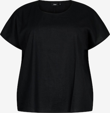 Zizzi - Blusa 'VFLEX' en negro: frente