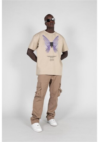 MJ Gonzales T-Shirt 'Metamorphose V.6' in Beige