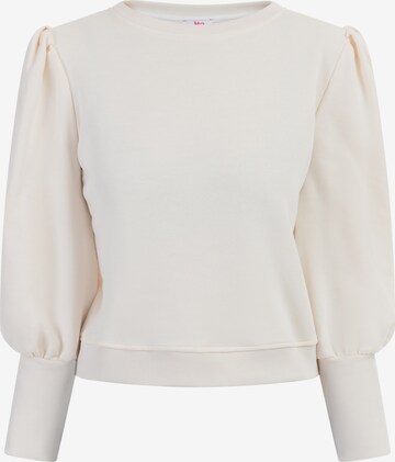 Sweat-shirt MYMO en blanc : devant