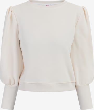 MYMOSweater majica - bijela boja: prednji dio