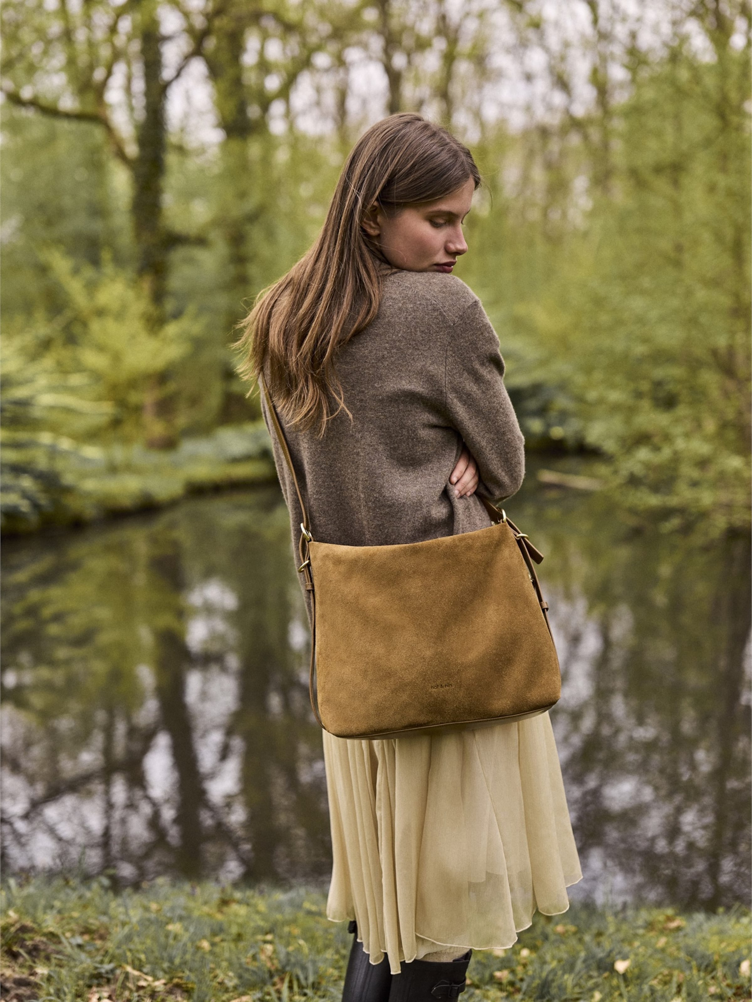 Nat&Nin Shoulder Bag 'Moreen' in Brown