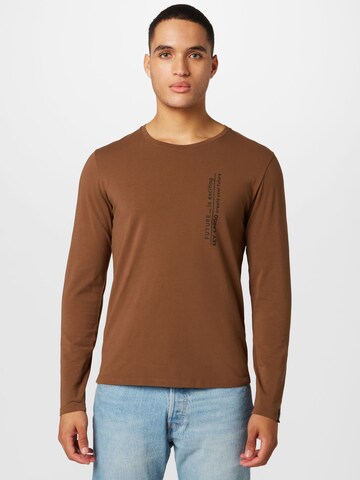 Key Largo Shirt in Bruin: voorkant