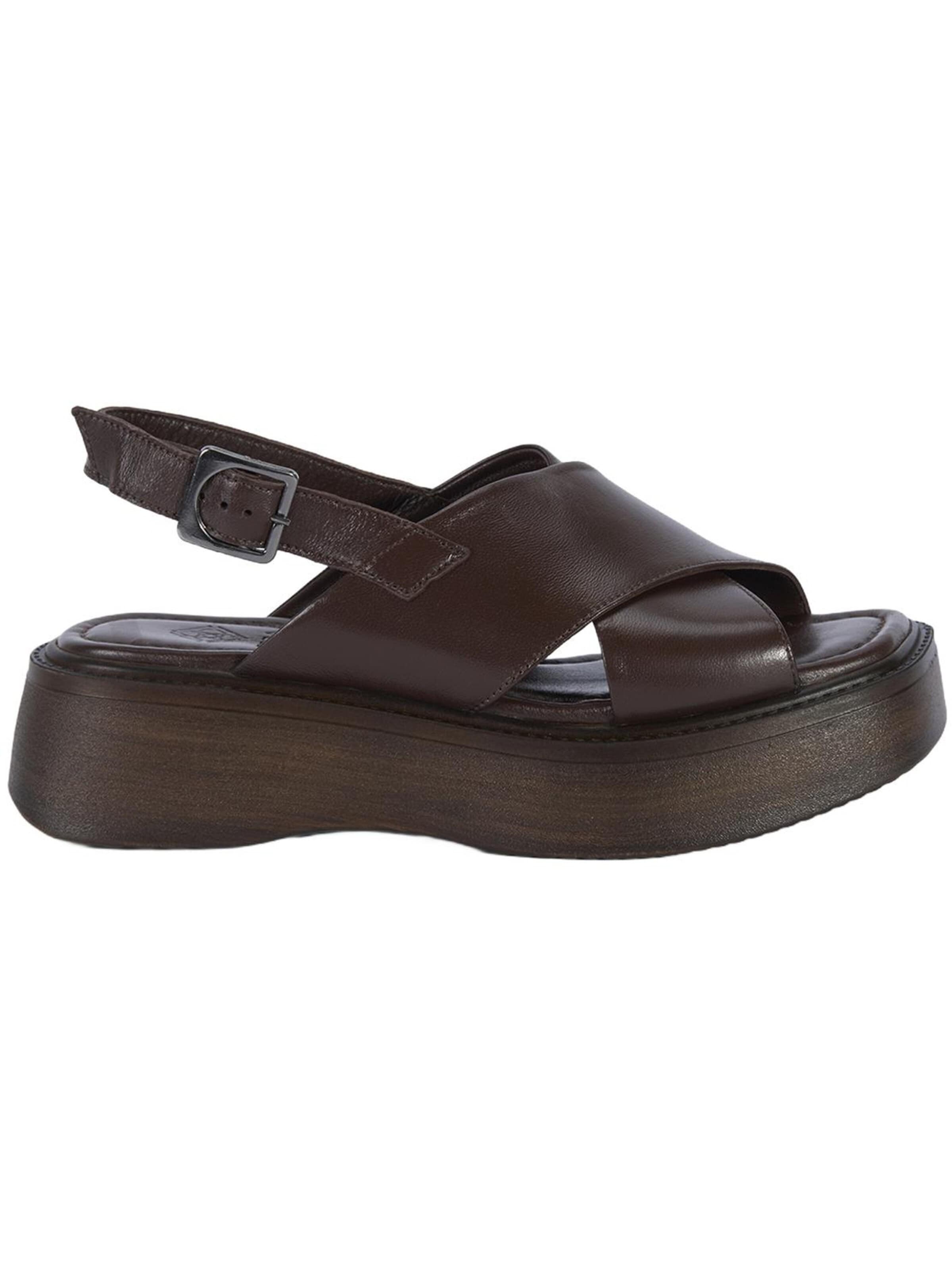 Desa Riemensandale 'Keilsandalen'‌‌‌ in Braun