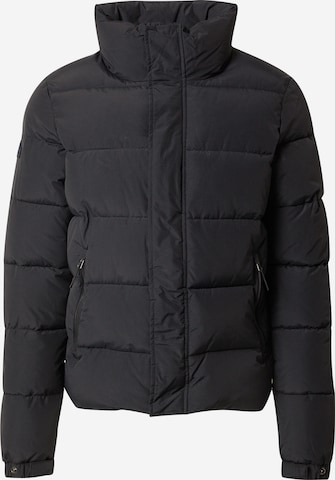 SuperdryPrijelazna jakna - crna boja: prednji dio