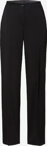 TONI Wide leg Pleated Pants in Black: front