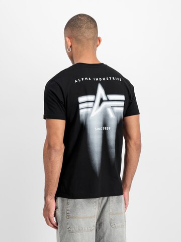 ALPHA INDUSTRIES T-Shirt in Schwarz: Vorderseite