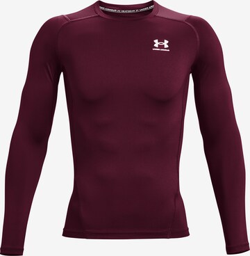 UNDER ARMOUR Functioneel shirt 'HeatGear' in Rood: voorkant