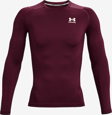 UNDER ARMOUR Functioneel shirt 'HeatGear' in Rood: voorkant