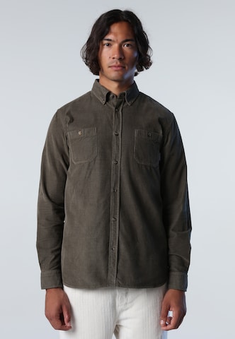 North Sails Regular fit Button Up Shirt in Green: front