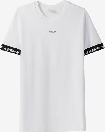 Bershka T-Shirt in Weiß: predná strana