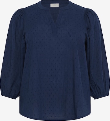 KAFFE CURVE - Blusa 'KCSilla' em azul: frente