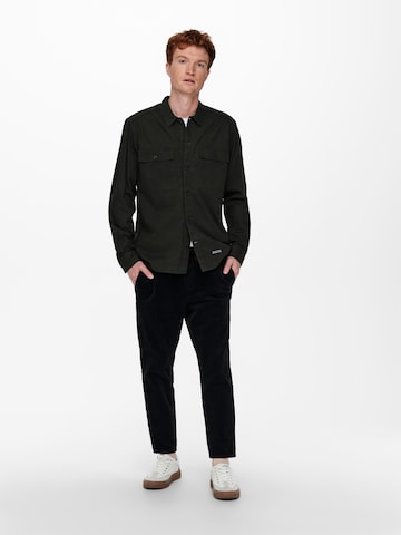 Only & Sons Regular Pants 'Linus' in Black