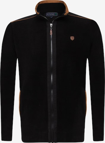 Sir Raymond Tailor Zip-Up Hoodie 'Specter' in Black: front