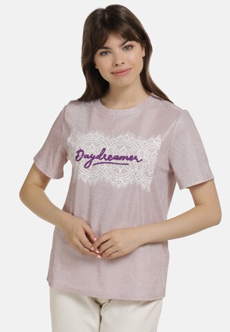 T-shirt MYMO en rose : devant