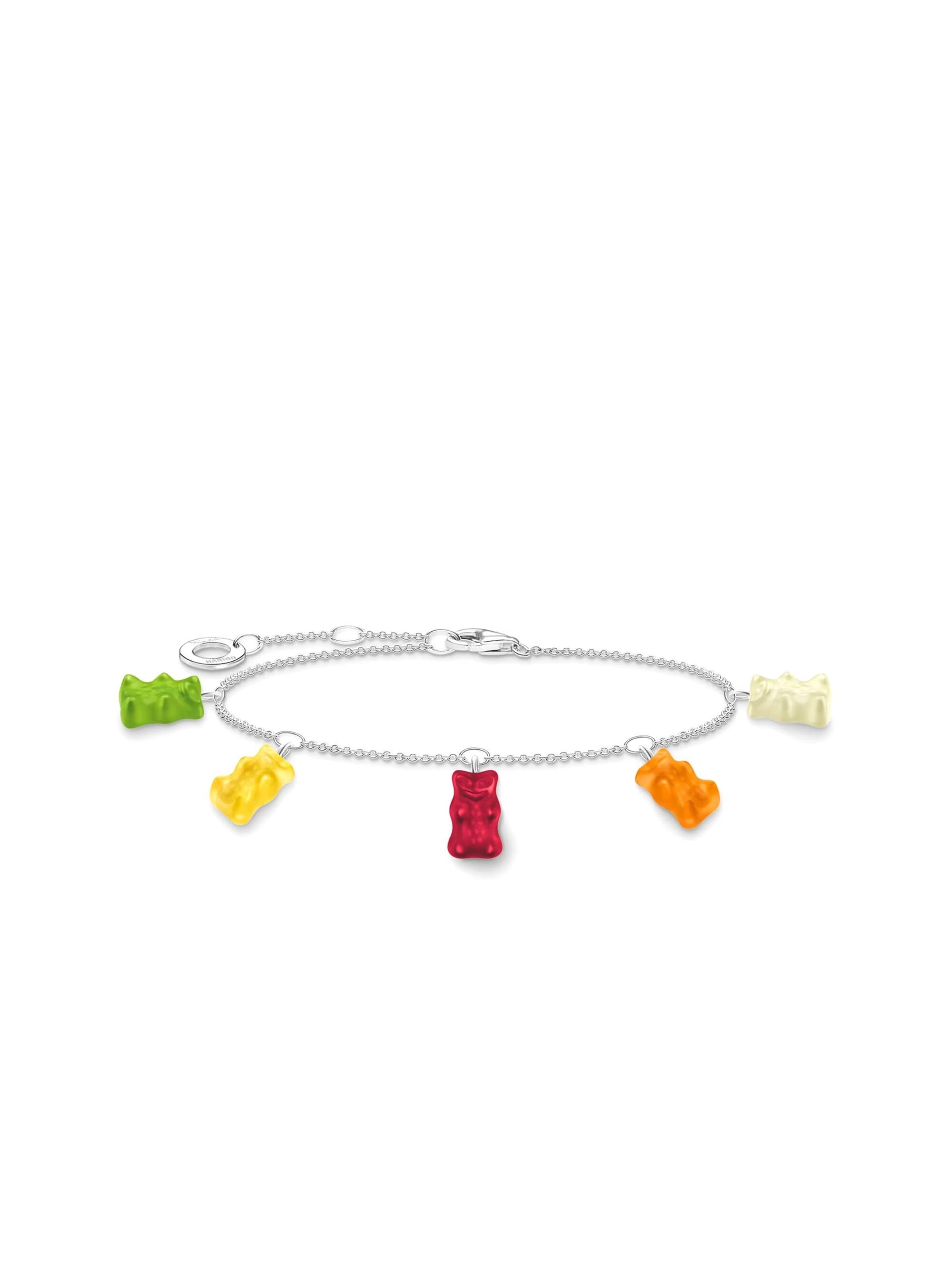 Thomas Sabo Bracelet 'Armband HARIBO Bunte Goldbären' in Mixed colors: front