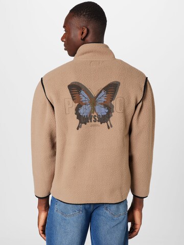 Redefined Rebel Fleece Jacket 'Gregory' in Brown