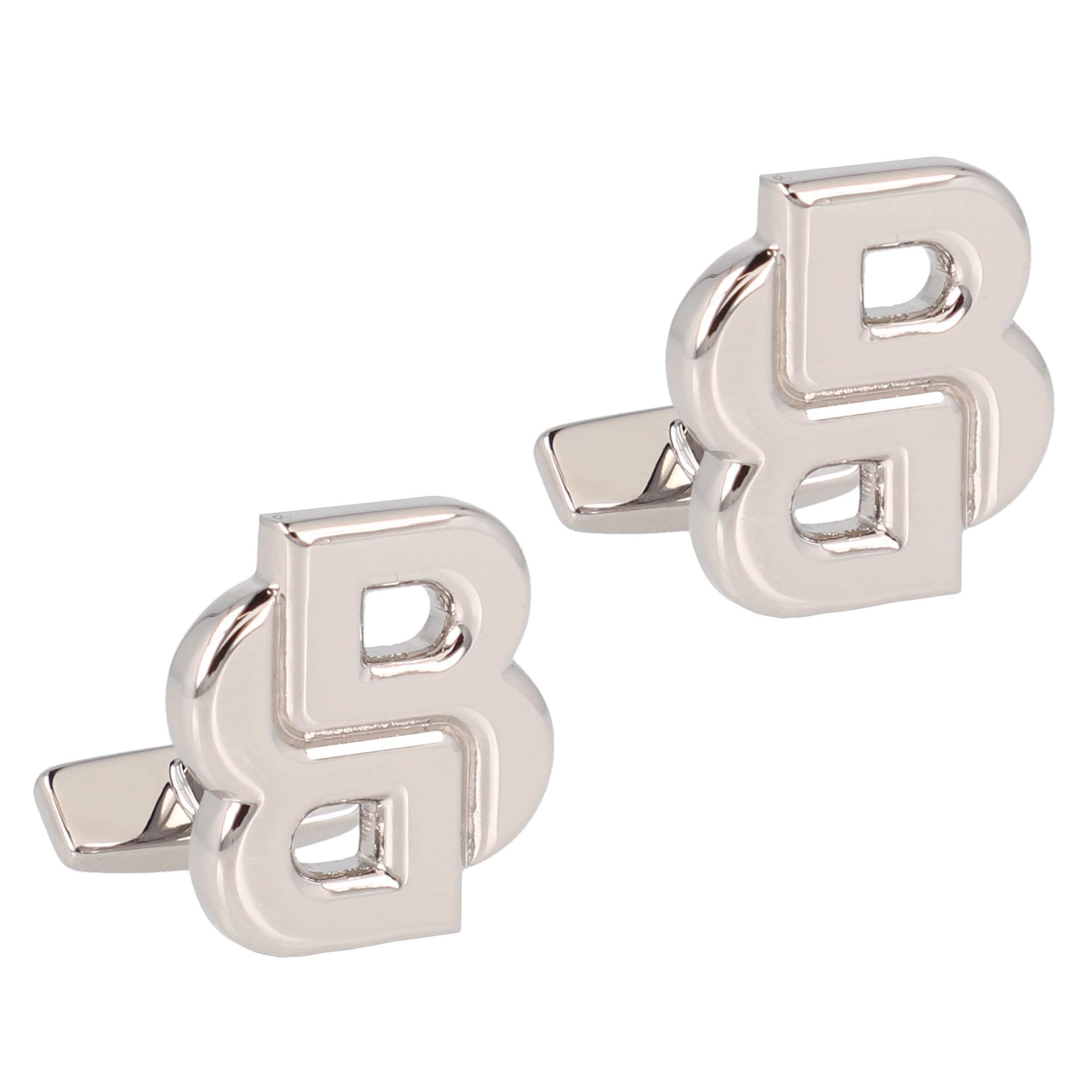 BOSS Manschettenknöpfe in silber, Produktansicht