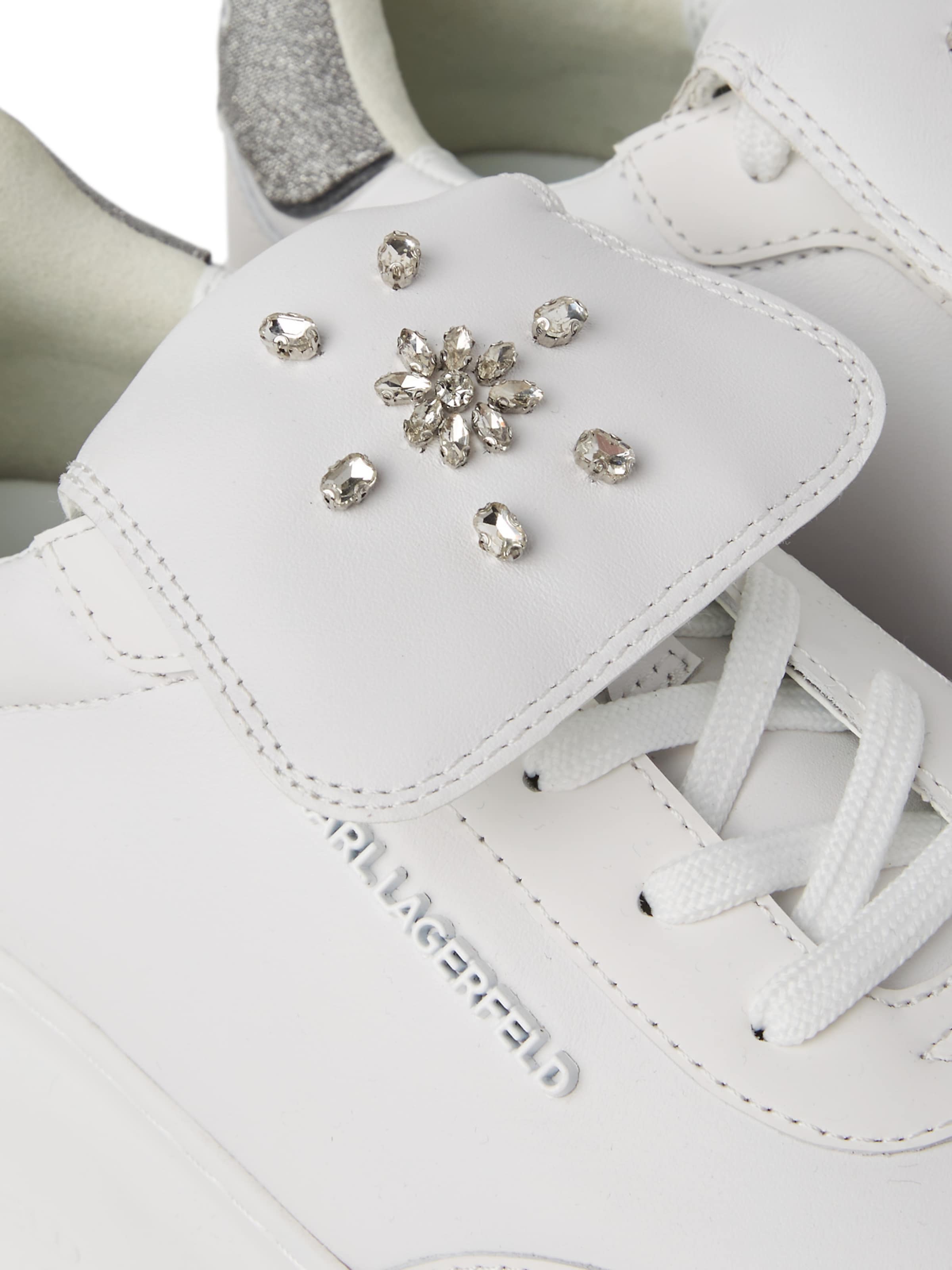 Karl Lagerfeld Platform trainers ' Anakapri Florastone' in White