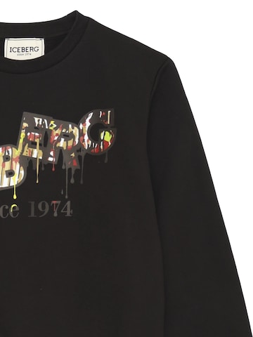 ICEBERGS Sweatshirt 'IC3 GRAFFITI' in Schwarz