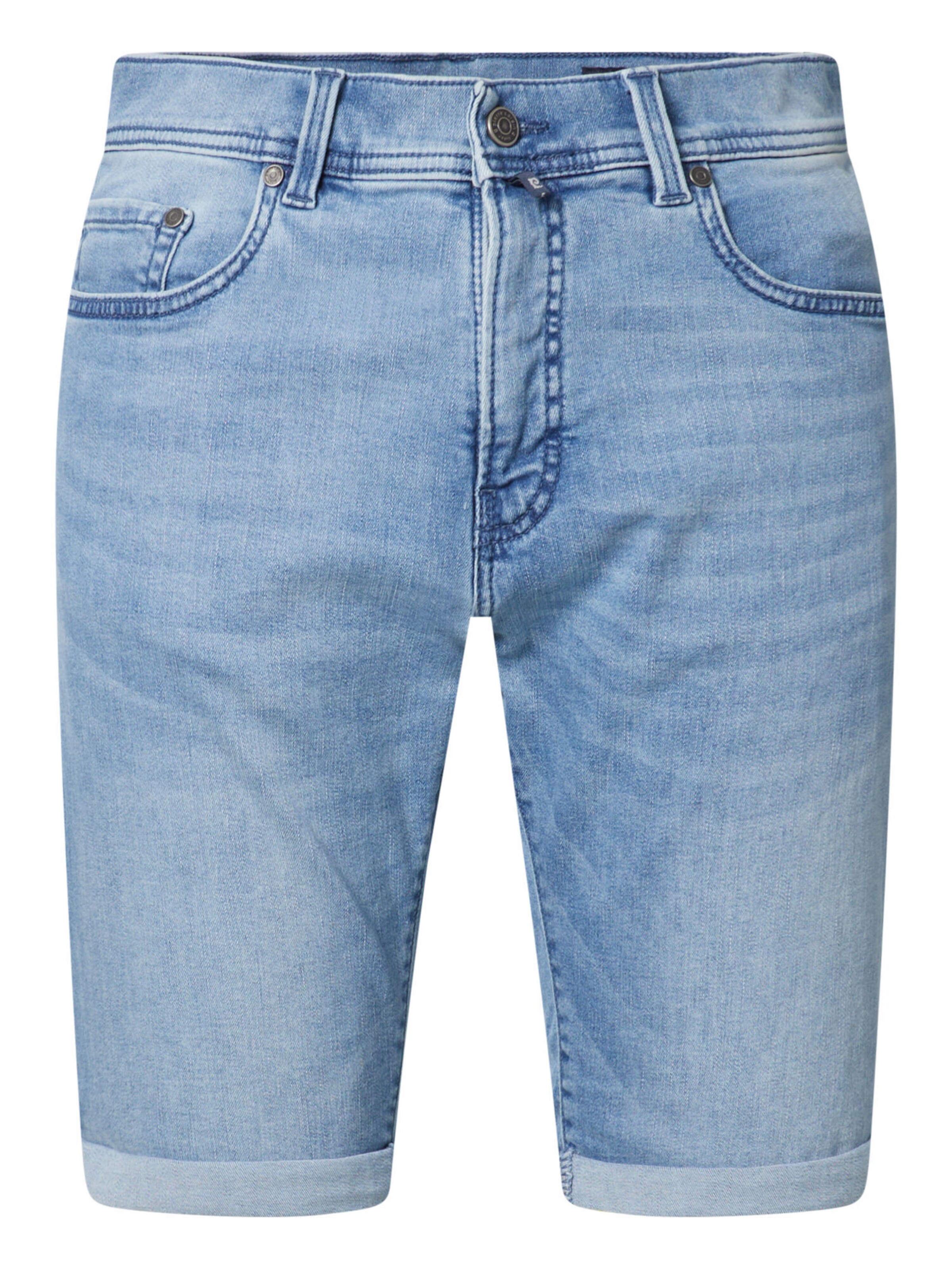 Coupe slim Jean 'Sisteron' PIERRE CARDIN en bleu : devant