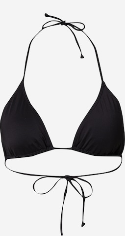 Cotton On Body Triangle Bikini Top in Black: front