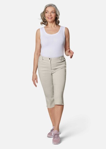 Goldner Skinny Hose 'Carla' in Grau