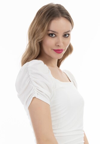 faina Dress in White