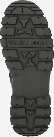 TOMMY HILFIGER Schnürstiefelette in Schwarz