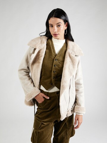 BRAVE SOUL Between-season jacket in Beige: front