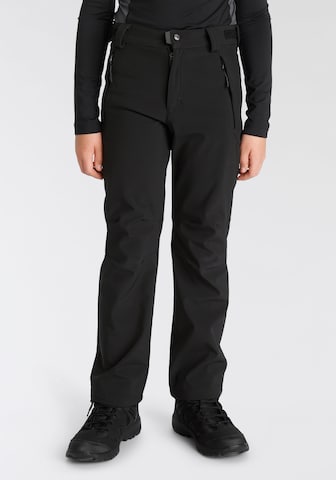 CMP Regular Outdoor Pants in Black: front