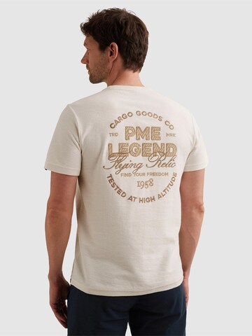 PME Legend Shirt 'T-shirt with embroidered back artwork' in White: front