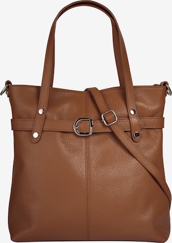 Cabas Cluty en marron : devant