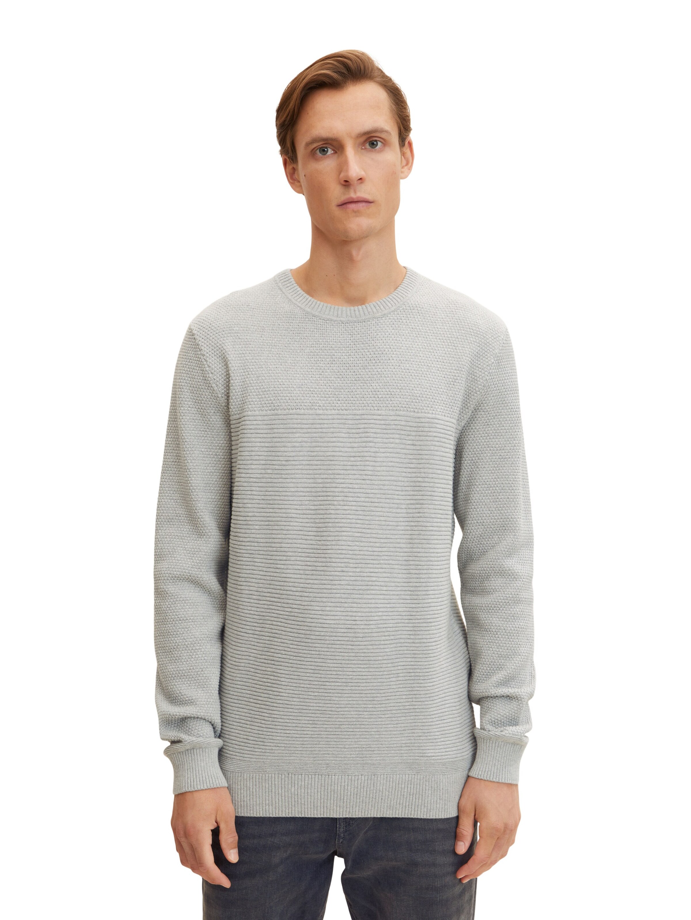 TOM TAILOR - Pullover em cinzento: frente