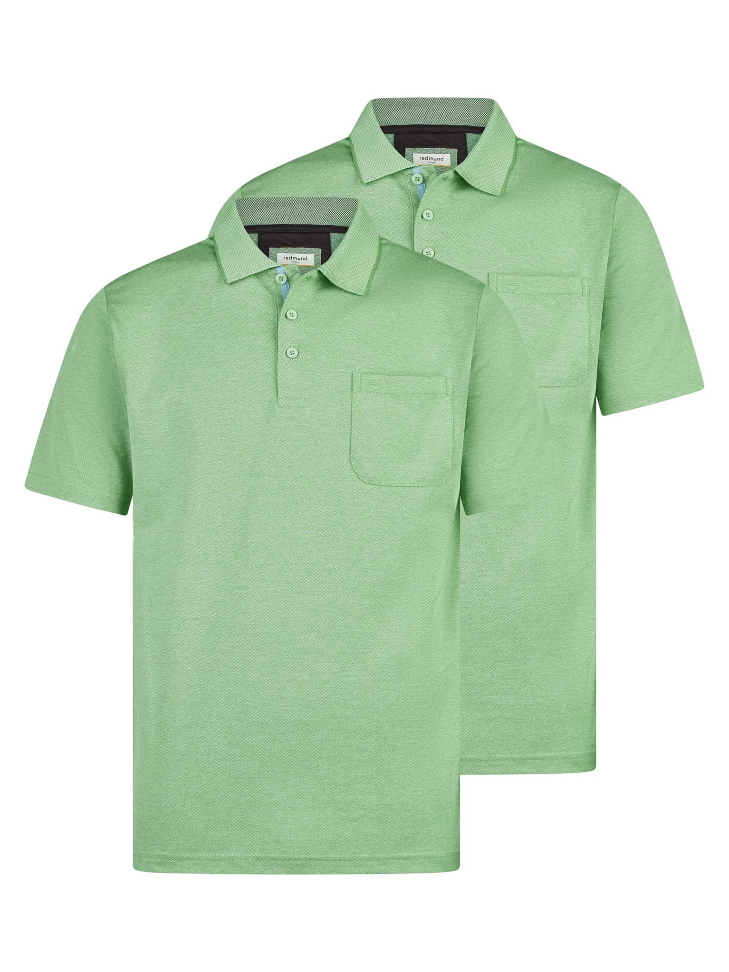 redmond Shirt 'Basic'‌‌‌ in Grün: Vorderseite