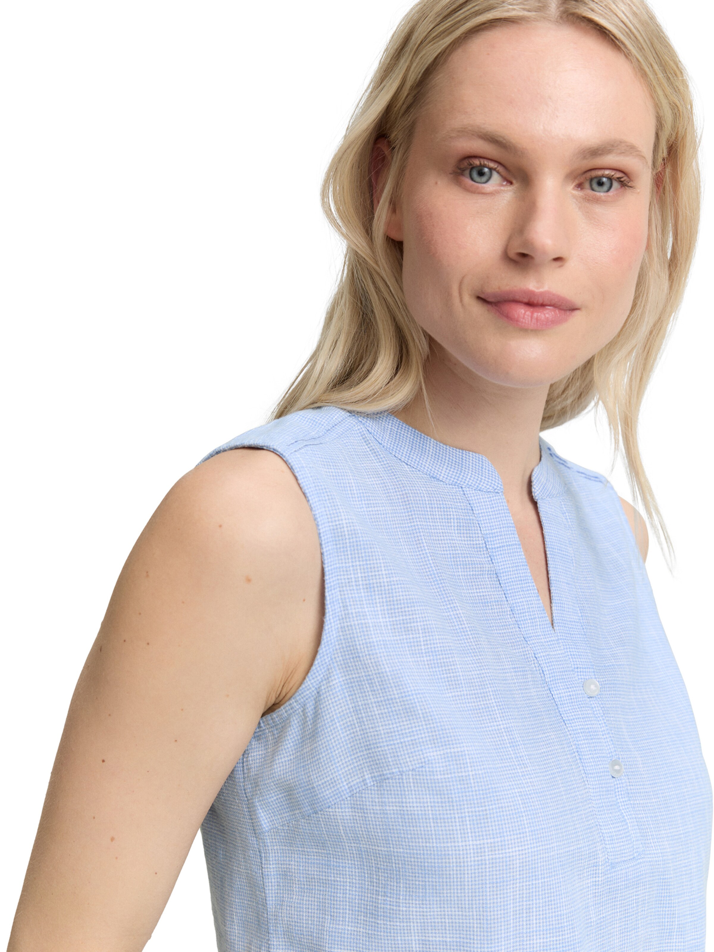 Chemisier TOM TAILOR en bleu