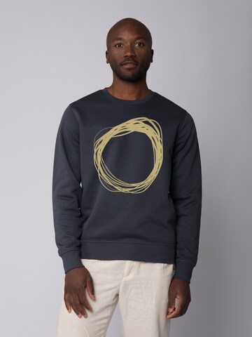Watapparel Sweatshirt ' Kreis ' in Grijs: voorkant