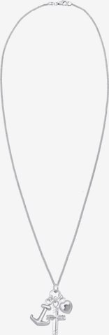 ELLI Necklace ' Anker, Herz, Kreuz, Multipendants' in Silver: front