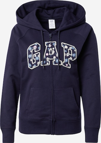 GAP Sweatvest in Blauw: voorkant