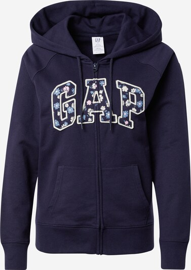 GAP Zip-Up Hoodie in Navy / Dusty blue / Pink / White, Item view