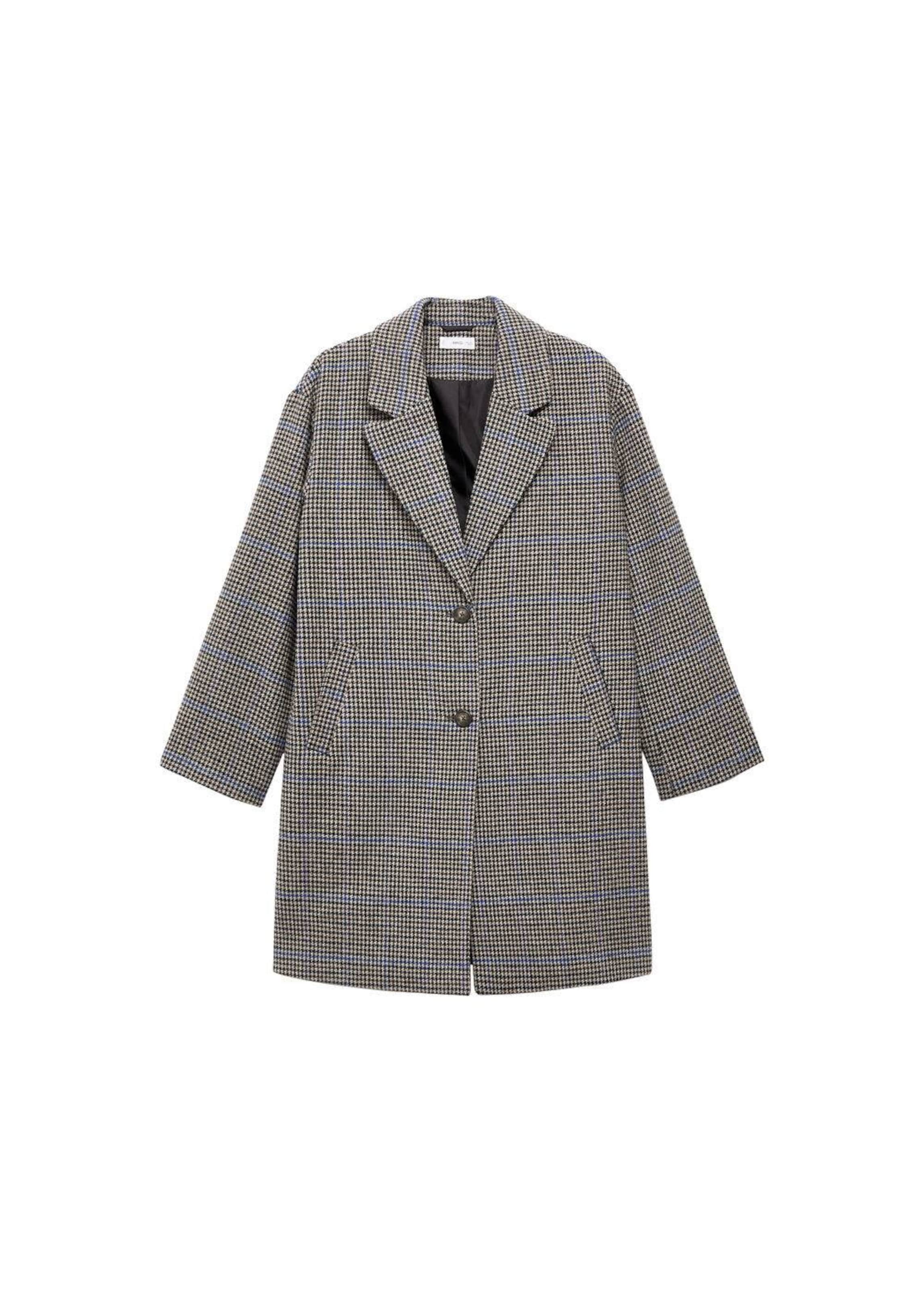 MANGO TEEN Between-Seasons Coat 'Azul' in Grey: front