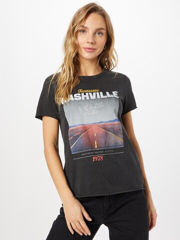 ONLY T-Shirt 'ONLLucy Life' in Schwarz: Vorderseite