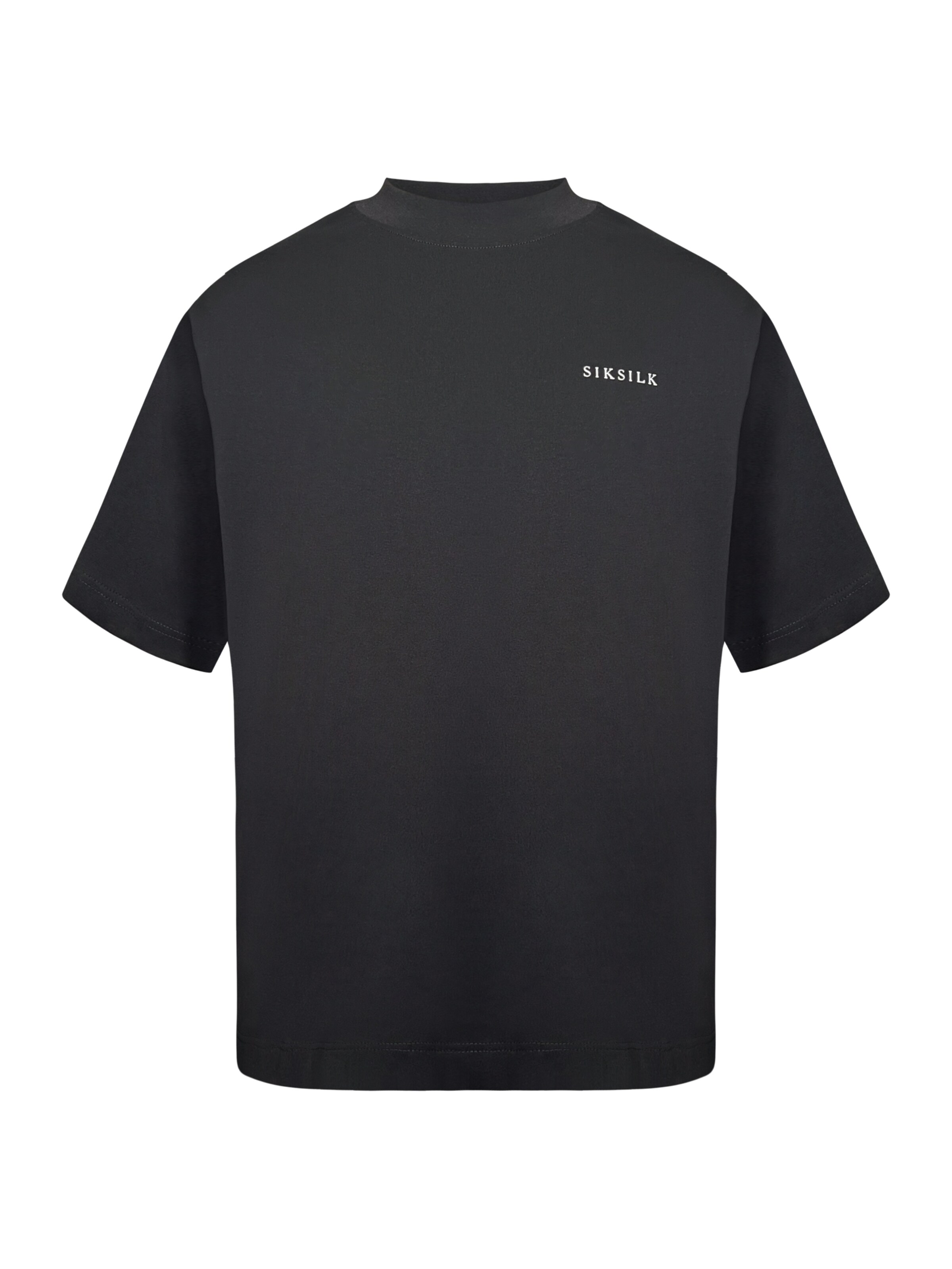 Maglietta di SikSilk in nero: frontale