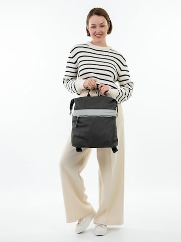 Emily & Noah Rucksack ' E&N Bonnie ' in Grau: Vorderseite