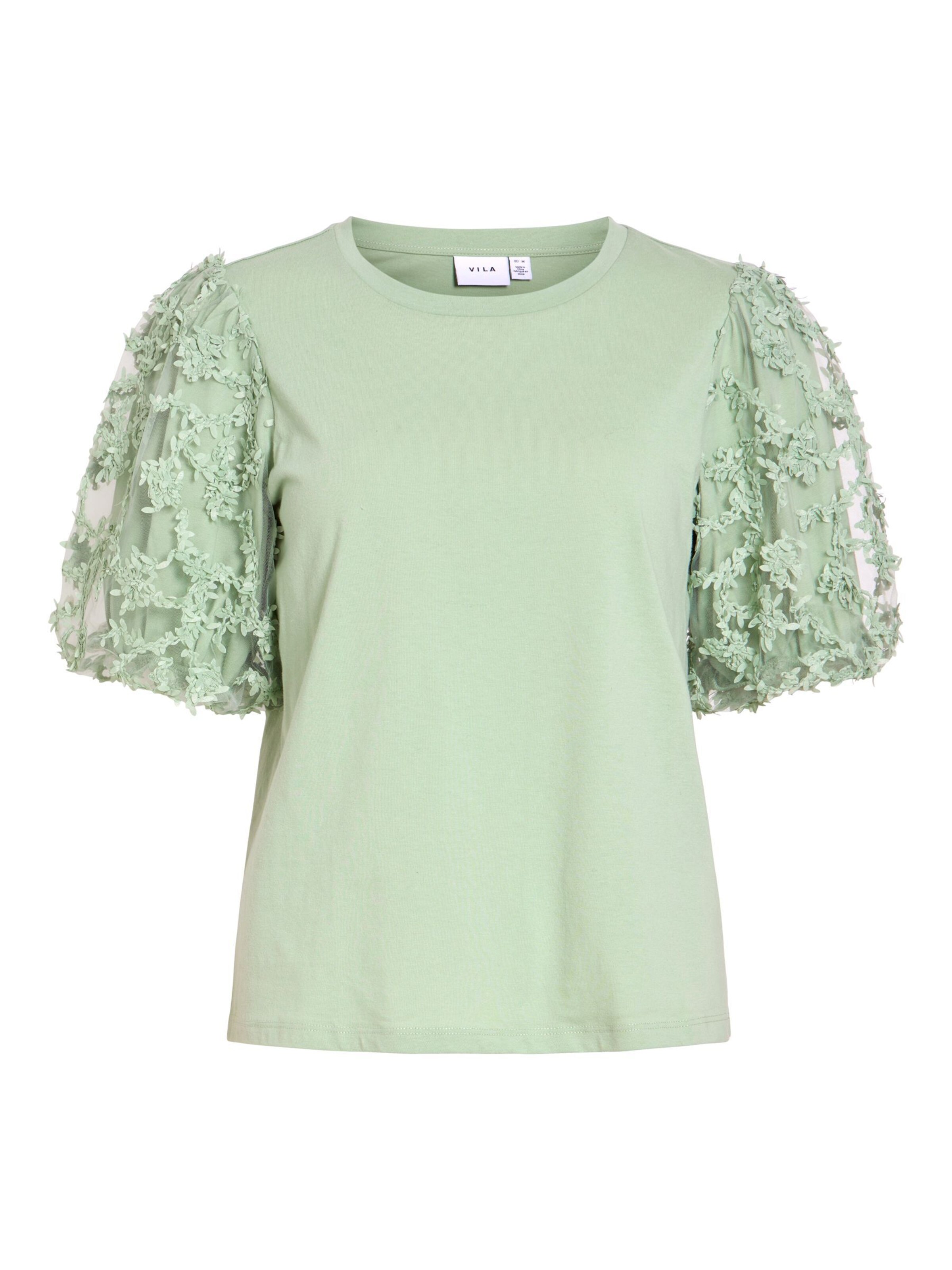 VILA Shirt 'VIOnesca' in de kleur Pastelgroen, Productweergave