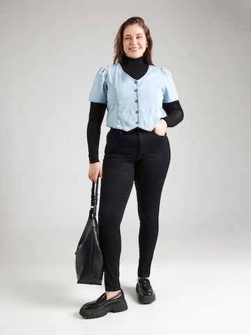 Slimfit Jeans 'CARRAY' de la ONLY Carmakoma pe negru