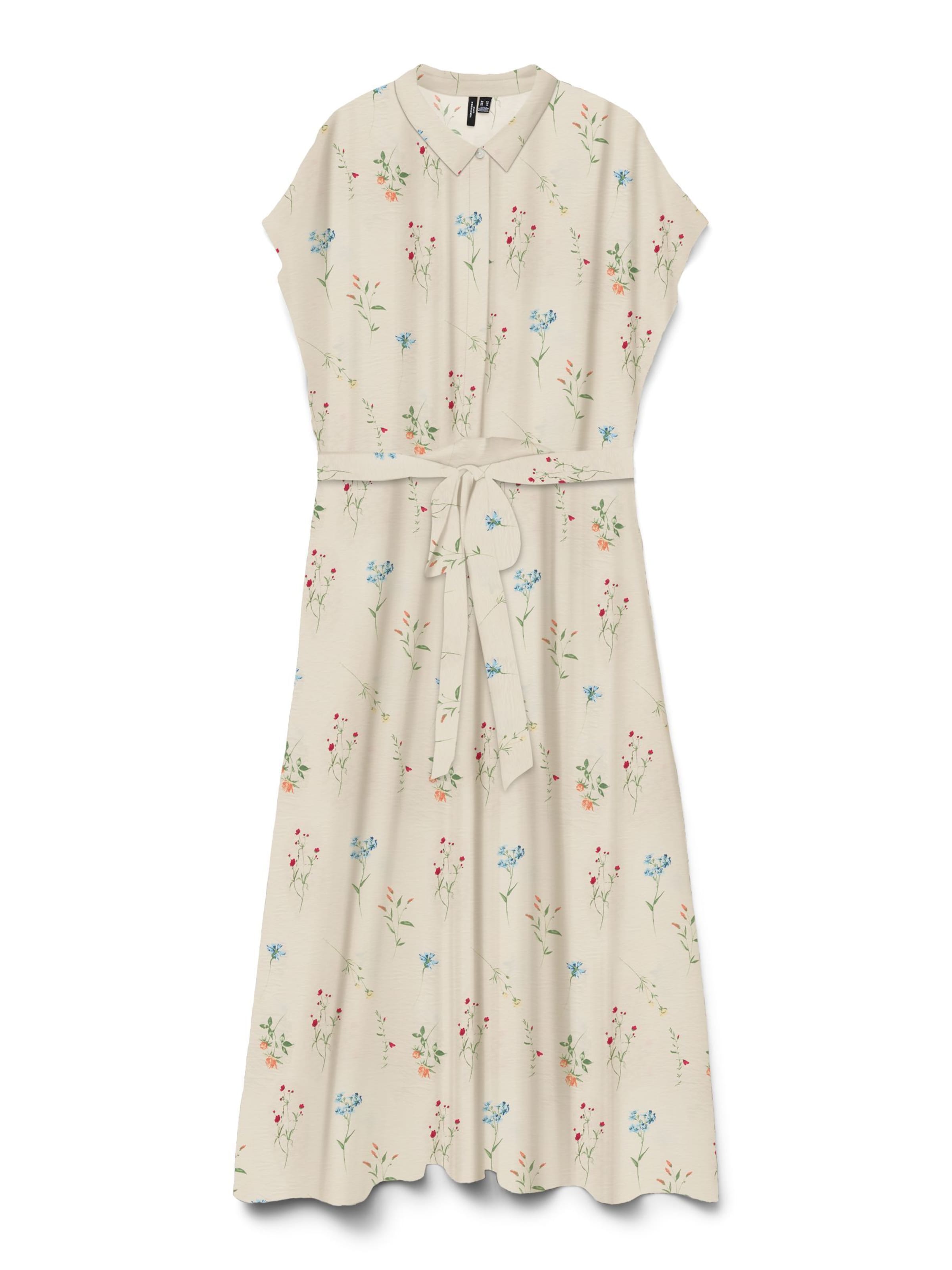 Vero Moda Curve Blusekjole 'VMCJosie' i lyseblå / grøn / rød / hvid, Produktvisning