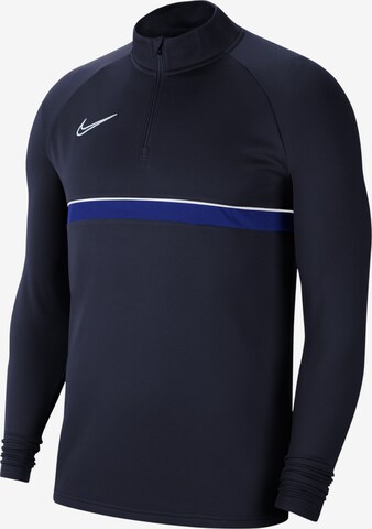 Sweat de sport 'Academy 21' NIKE en bleu : devant