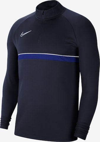 NIKE Sportief sweatshirt 'Academy 21' in Blauw: voorkant