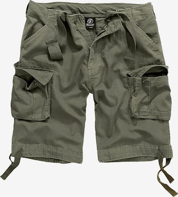 Brandit Cargo Pants in Green: front